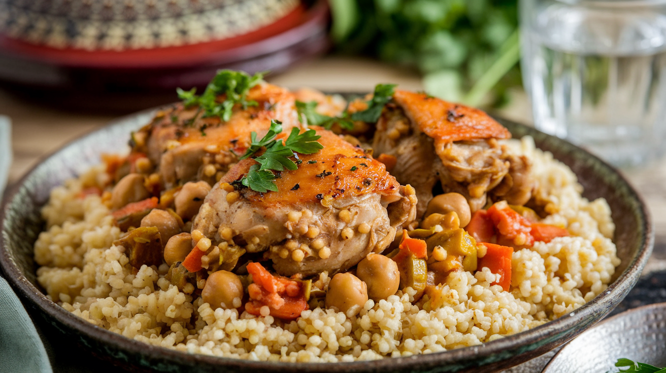 Moroccan Couscous and Chicken